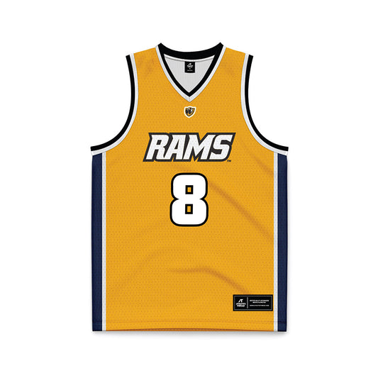VCU - NCAA Women's Basketball : Daija Preston - Gold Basketball Jersey-0