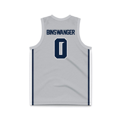Samford - NCAA Women's Basketball : Paisley Binswanger - Grey Basketball Jersey-1