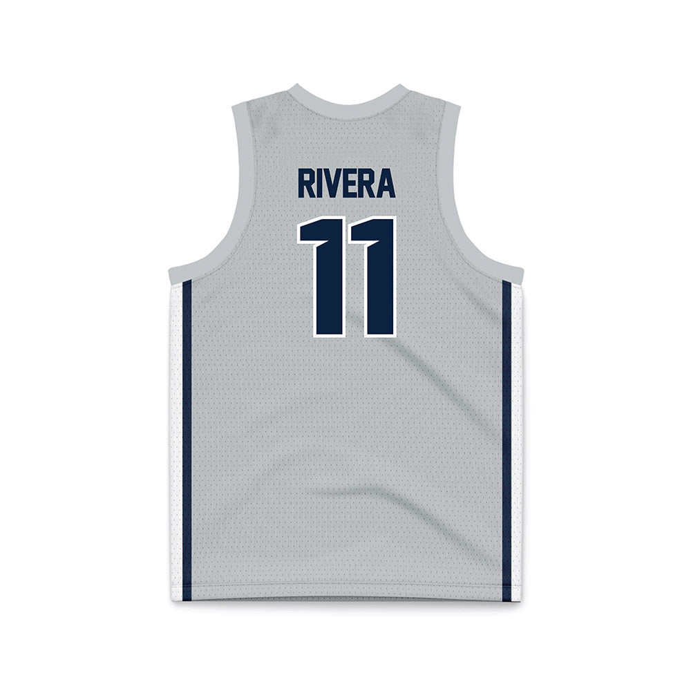 Samford - NCAA Women's Basketball : Briana Rivera - Grey Basketball Jersey-1