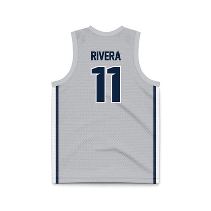 Samford - NCAA Women's Basketball : Briana Rivera - Grey Basketball Jersey-1
