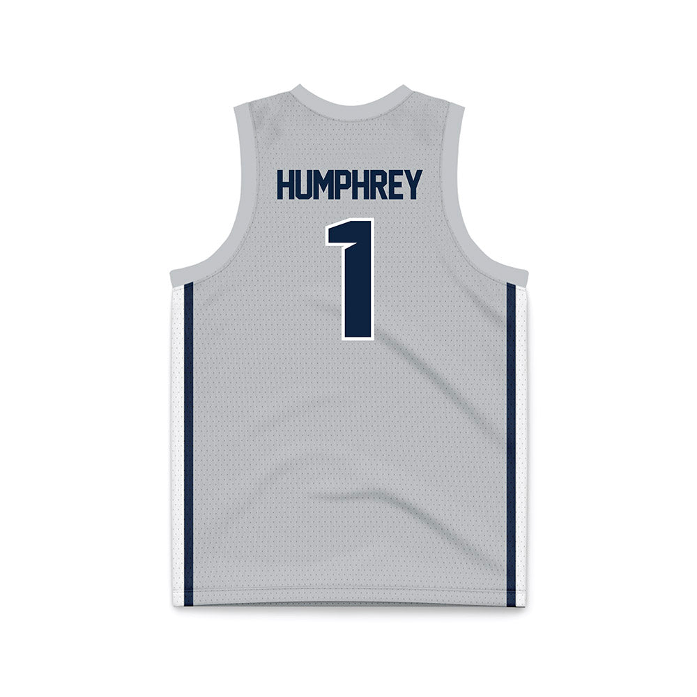 Samford - NCAA Men's Basketball : DaJion Humphrey - Grey Basketball Jersey-1