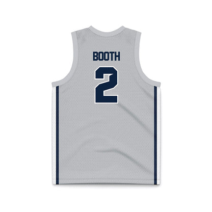 Samford - NCAA Men's Basketball : Jadin Booth - Grey Basketball Jersey-1