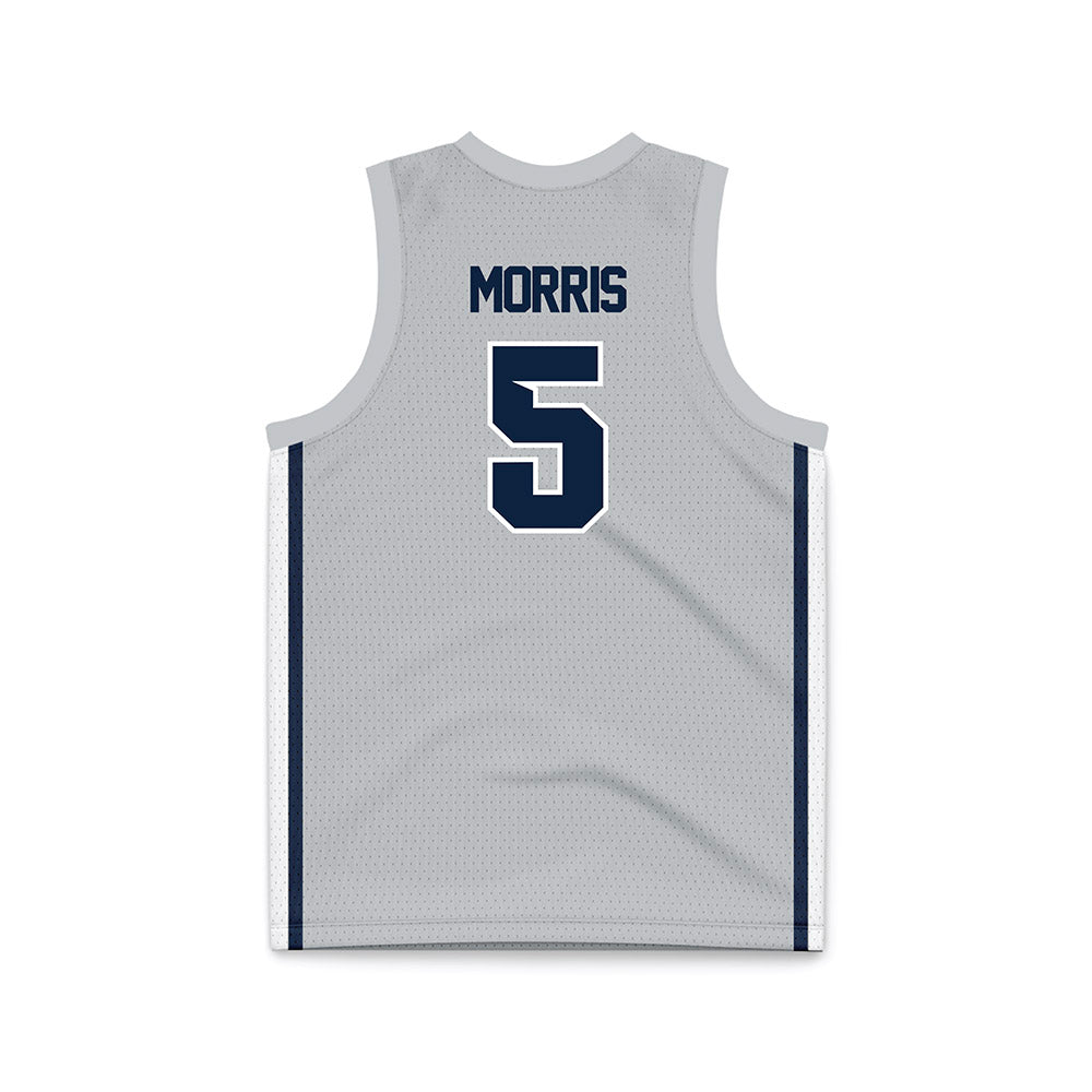 Samford - NCAA Women's Basketball : Francie Morris - Grey Basketball Jersey-1