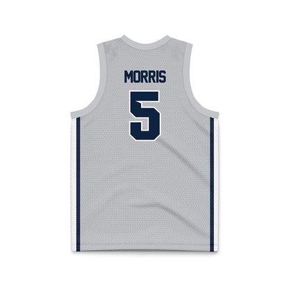 Samford - NCAA Women's Basketball : Francie Morris - Grey Basketball Jersey-1