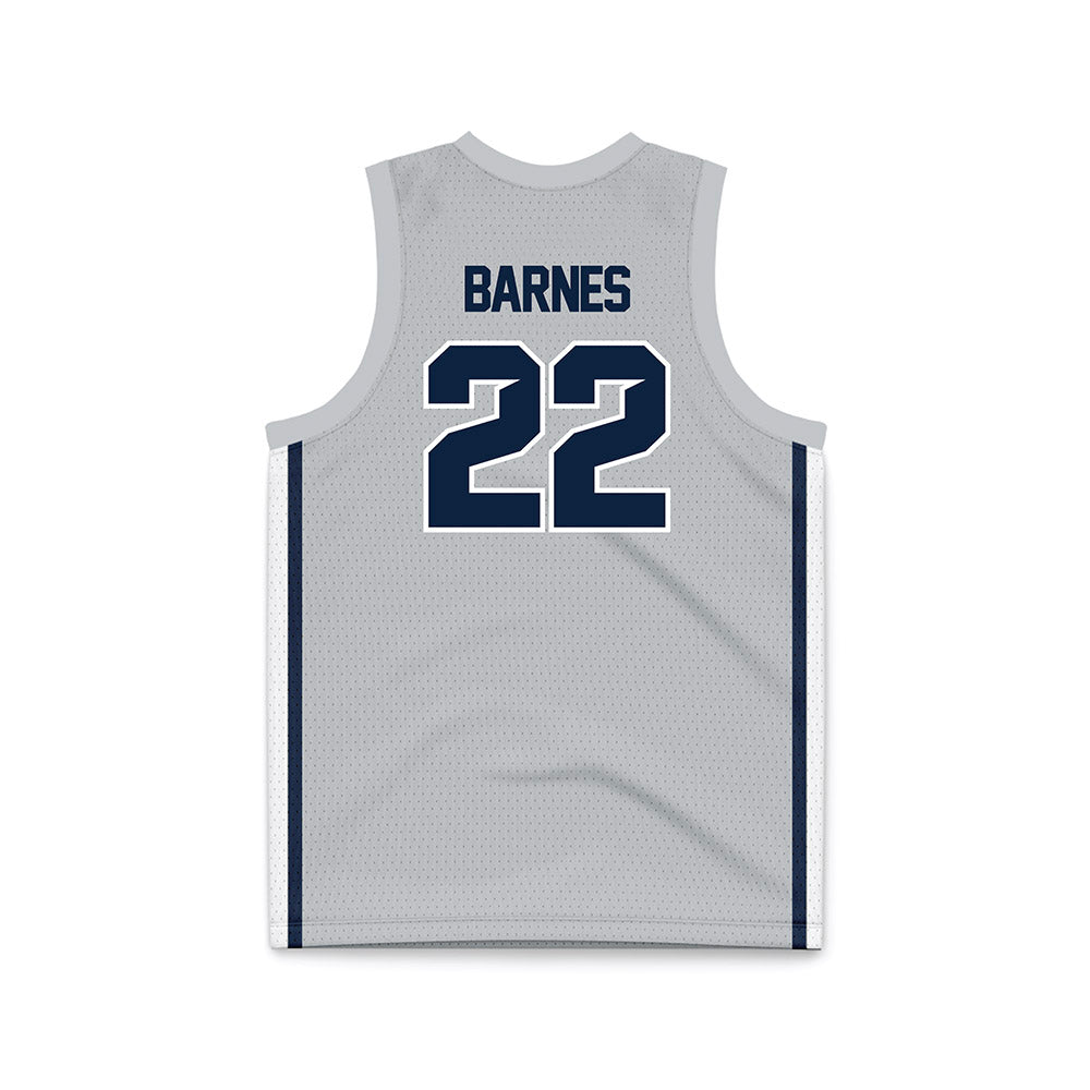 Samford - NCAA Women's Basketball : Natalie Barnes - Grey Basketball Jersey-1