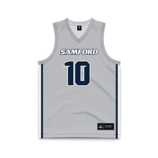 Samford - NCAA Men's Basketball : Kam Martin - Grey Basketball Jersey-0