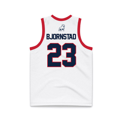 Samford - NCAA Women's Basketball : Kayte Madison Bjornstad - White Basketball Jersey-1