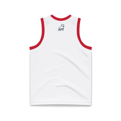 Samford - NCAA Men's Basketball : - White Basketball Jersey-1