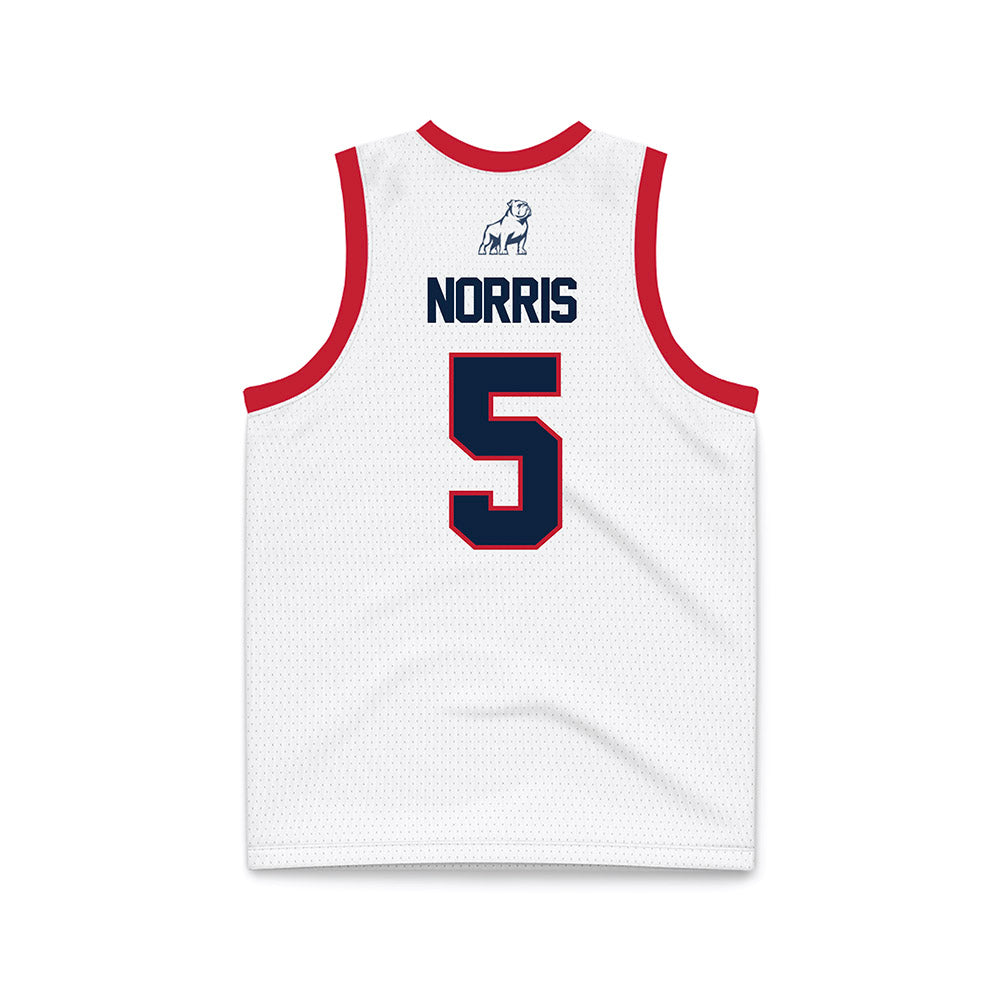 Samford - NCAA Men's Basketball : Cade Norris - White Basketball Jersey-1