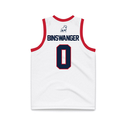 Samford - NCAA Women's Basketball : Paisley Binswanger - White Basketball Jersey-1