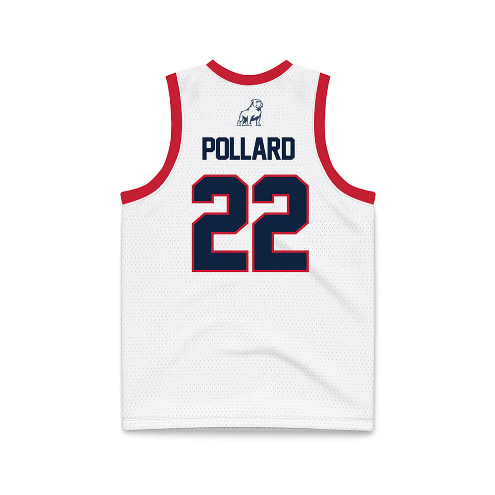Samford - NCAA Men's Basketball : Jaxon Pollard - White Basketball Jersey-1