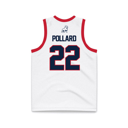 Samford - NCAA Men's Basketball : Jaxon Pollard - White Basketball Jersey-1