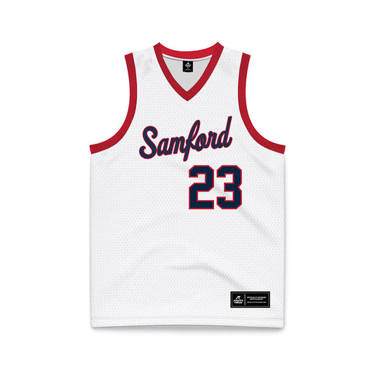 Samford - NCAA Women's Basketball : Kayte Madison Bjornstad - White Basketball Jersey-0