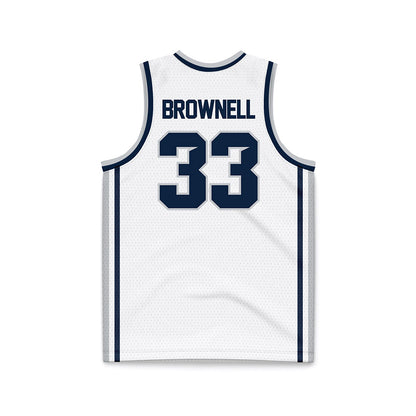Samford - NCAA Men's Basketball : Jaden Brownell - White Basketball Jersey-1