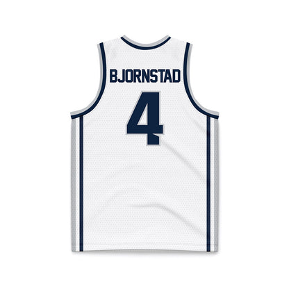 Samford - NCAA Men's Basketball : Judson Bjornstad - White Basketball Jersey-1