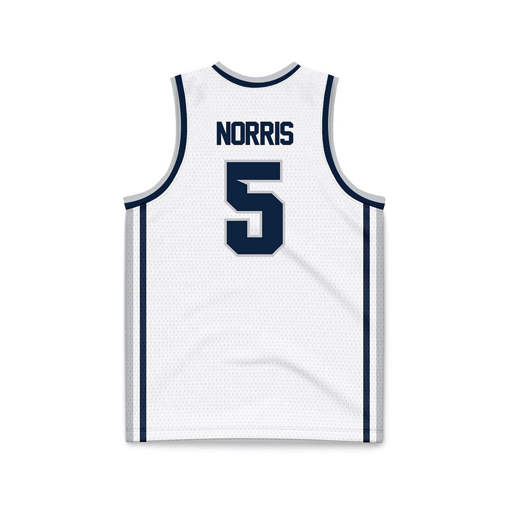 Samford - NCAA Men's Basketball : Cade Norris - White Basketball Jersey-1