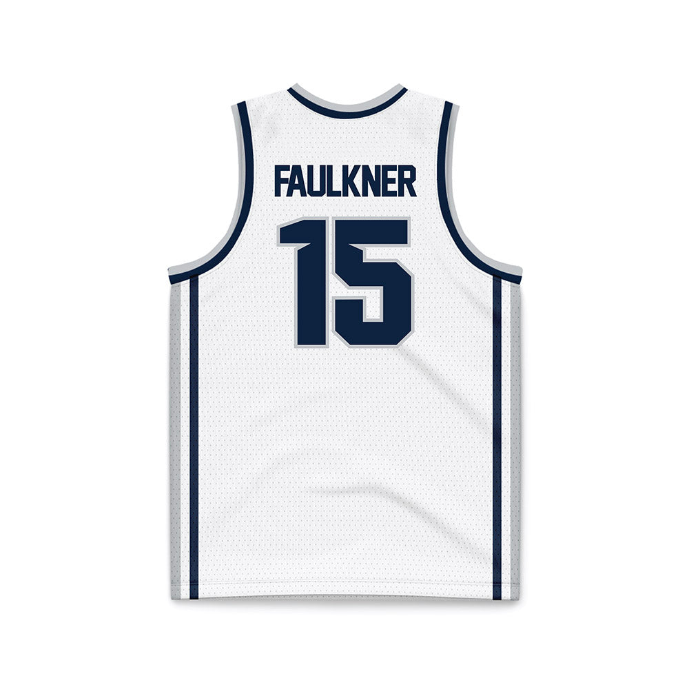 Samford - NCAA Men's Basketball : Dylan Faulkner - White Basketball Jersey-1