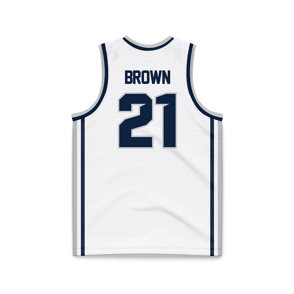 Samford - NCAA Men's Basketball : Corey Brown - White Basketball Jersey-1