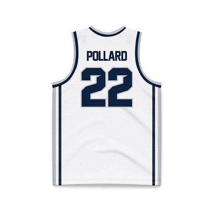 Samford - NCAA Men's Basketball : Jaxon Pollard - White Basketball Jersey-1