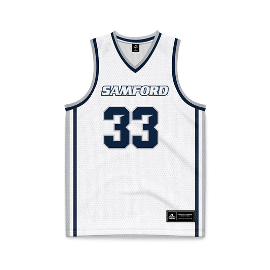 Samford - NCAA Men's Basketball : Jaden Brownell - White Basketball Jersey-0