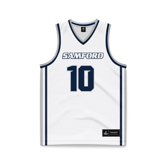 Samford - NCAA Men's Basketball : Kam Martin - White Basketball Jersey-0