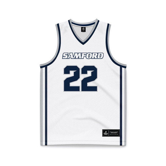 Samford - NCAA Men's Basketball : Jaxon Pollard - White Basketball Jersey-0