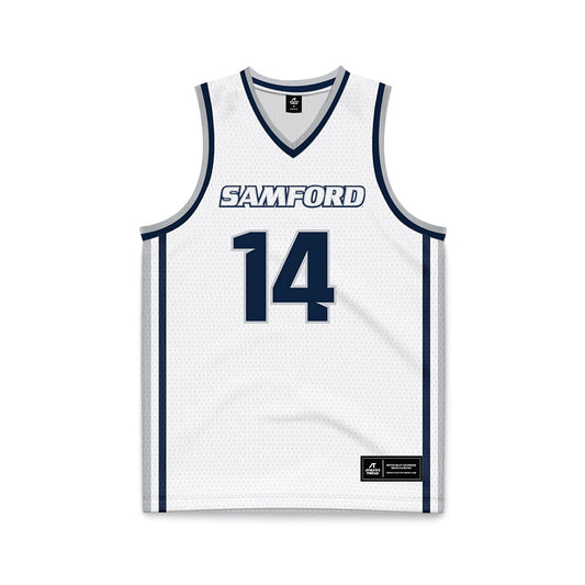 Samford - NCAA Men's Basketball : Brandon Fussell - White Basketball Jersey-0