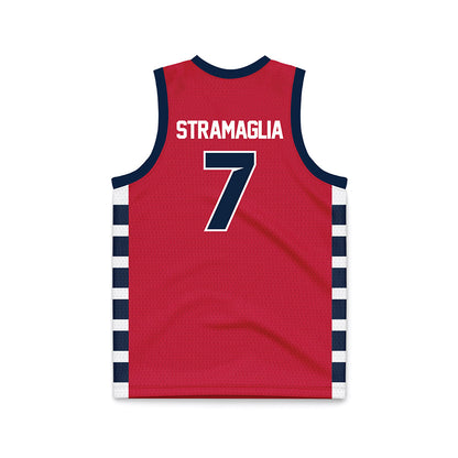 Samford - NCAA Men's Basketball : Paul Stramaglia - Red Basketball Jersey