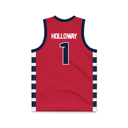 Samford - NCAA Men's Basketball : Joshua Holloway - Red Basketball Jersey