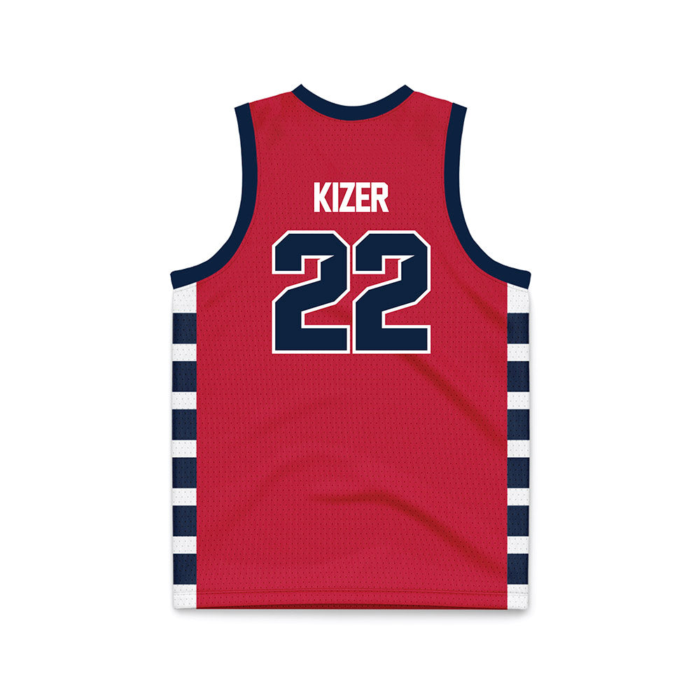 Samford - NCAA Men's Basketball : Thomas Kizer - Red Basketball Jersey