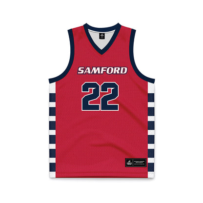 Samford - NCAA Men's Basketball : Jaxon Pollard - Red Basketball Jersey-0
