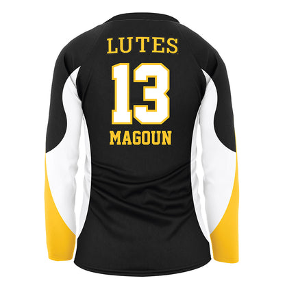 PLU - NCAA Women's Volleyball : Mary Magoun - Black Volleyball Jersey-1