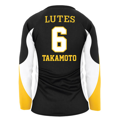 PLU - NCAA Women's Volleyball : Ayre Takamoto - Black Volleyball Jersey