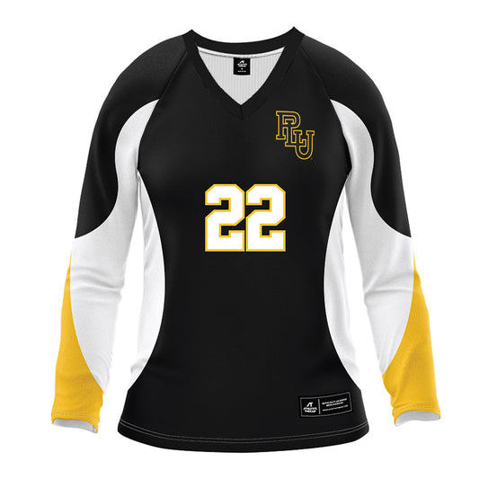 PLU - NCAA Women's Volleyball : Kalena Mariani - Black Volleyball Jersey-0