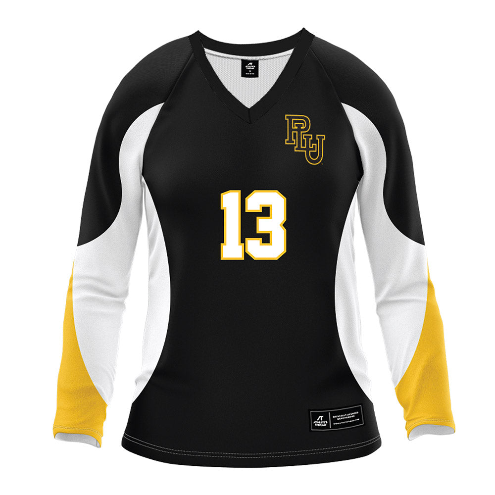 PLU - NCAA Women's Volleyball : Mary Magoun - Black Volleyball Jersey-0