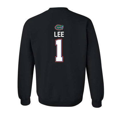 Florida - NCAA Men's Basketball : Xaivian Lee - Sports Shersey Crewneck Sweatshirt-1