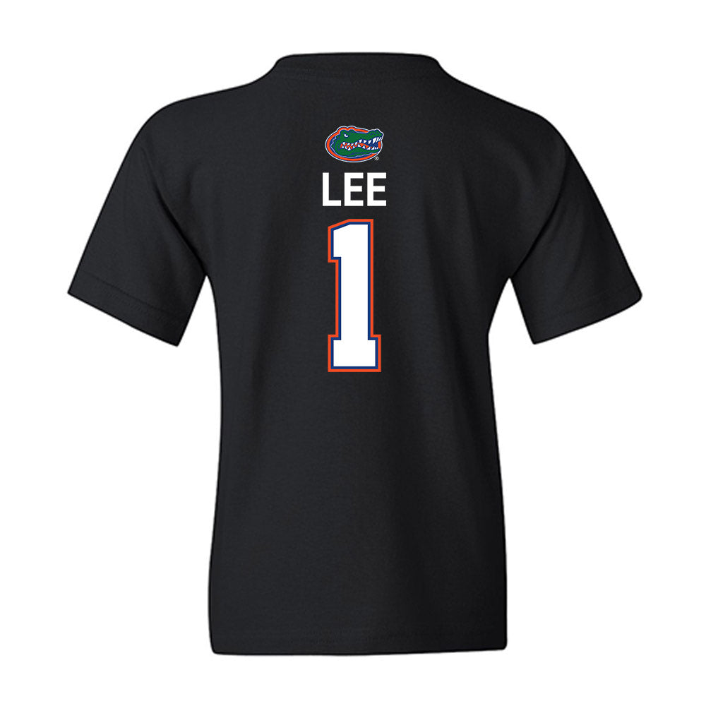 Florida - NCAA Men's Basketball : Xaivian Lee - Sports Shersey Youth T-Shirt-1