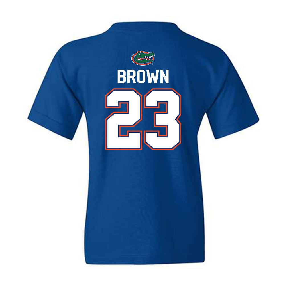 Florida - NCAA Men's Basketball : AJ Brown - Sports Shersey Youth T-Shirt-1