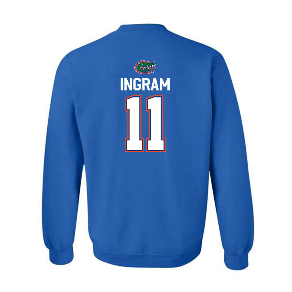 Florida - NCAA Men's Basketball : CJ Ingram - Sports Shersey Crewneck Sweatshirt-1