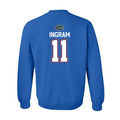 Florida - NCAA Men's Basketball : CJ Ingram - Sports Shersey Crewneck Sweatshirt-1