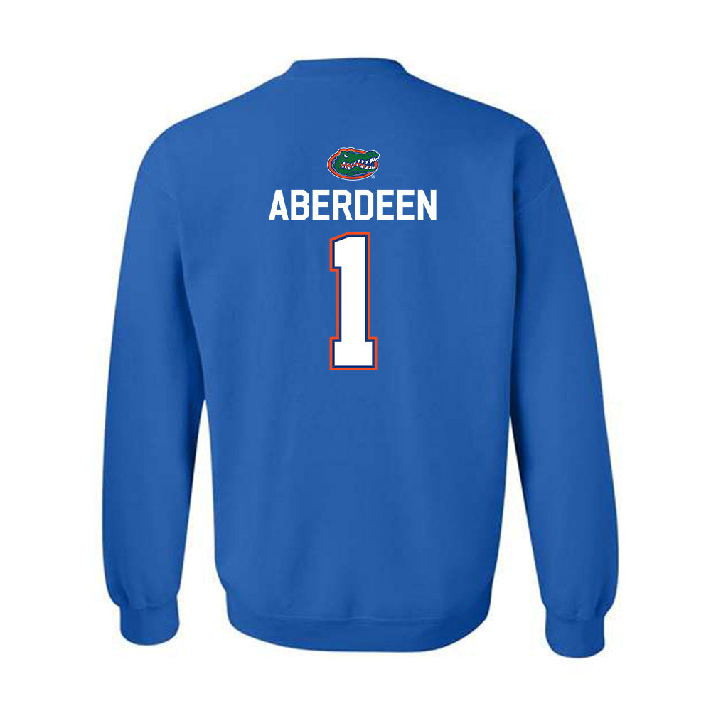 Florida - NCAA Men's Basketball : Denzel Aberdeen - Sports Shersey Crewneck Sweatshirt-1