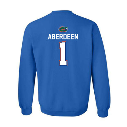 Florida - NCAA Men's Basketball : Denzel Aberdeen - Sports Shersey Crewneck Sweatshirt-1