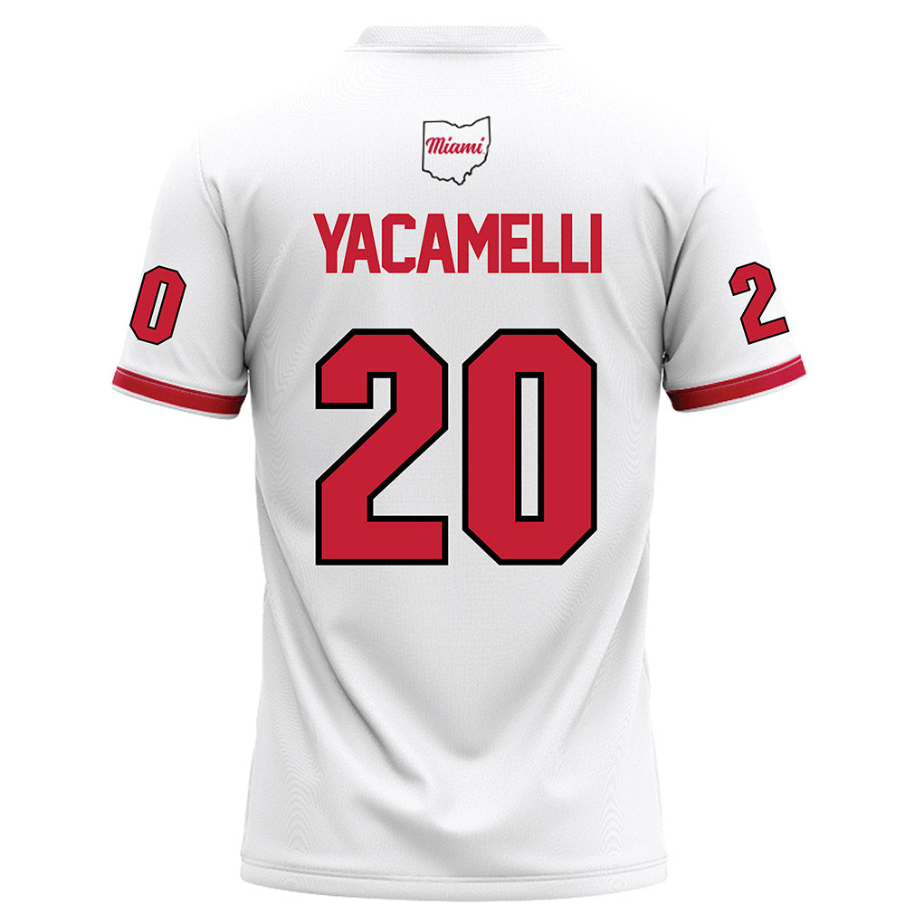 Miami of Ohio - NCAA Football : Cade Yacamelli - White Football Jersey-1