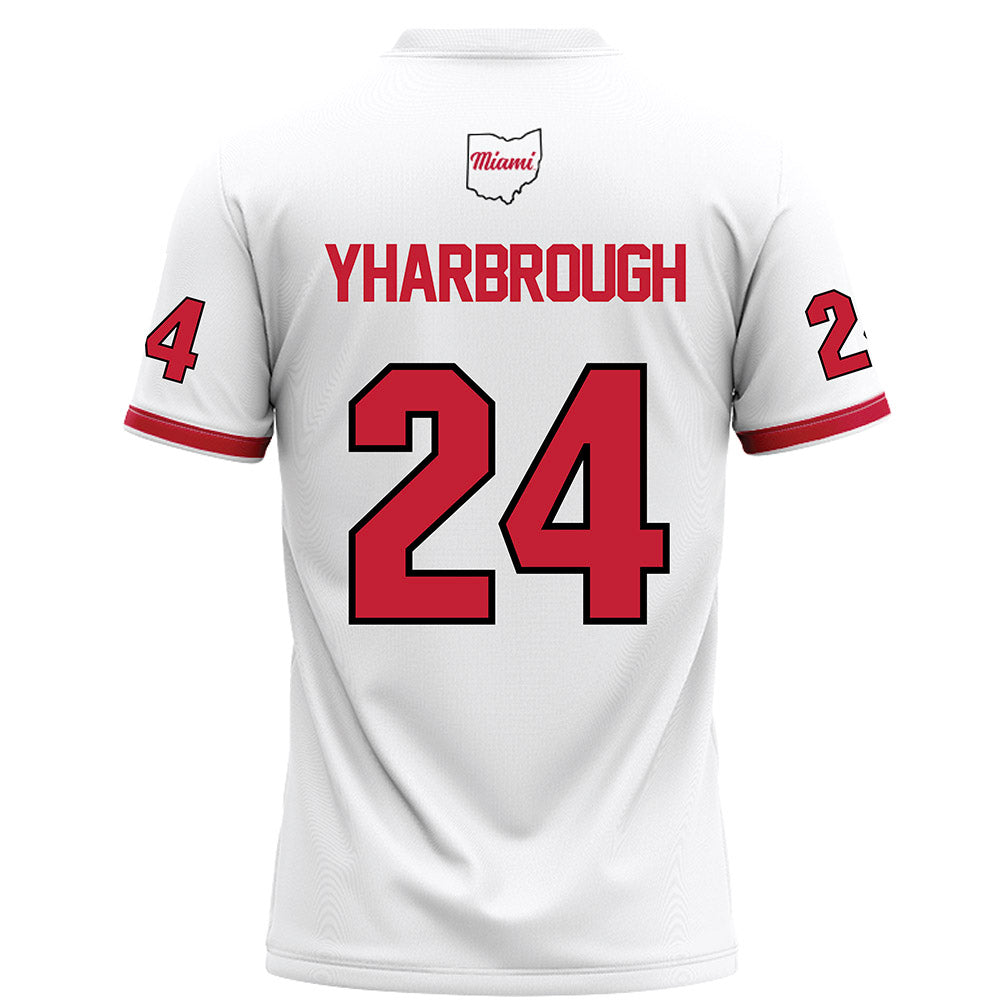 Miami of Ohio - NCAA Football : Mychal Yharbrough - White Football Jersey