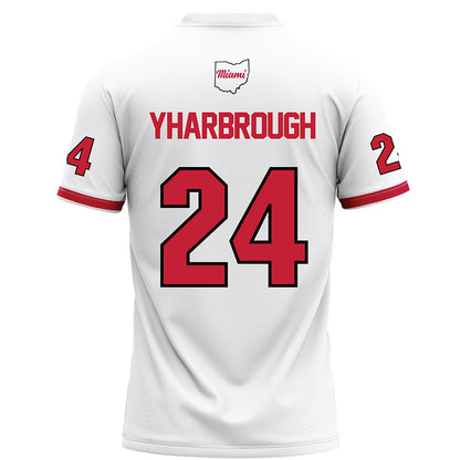 Miami of Ohio - NCAA Football : Mychal Yharbrough - White Football Jersey