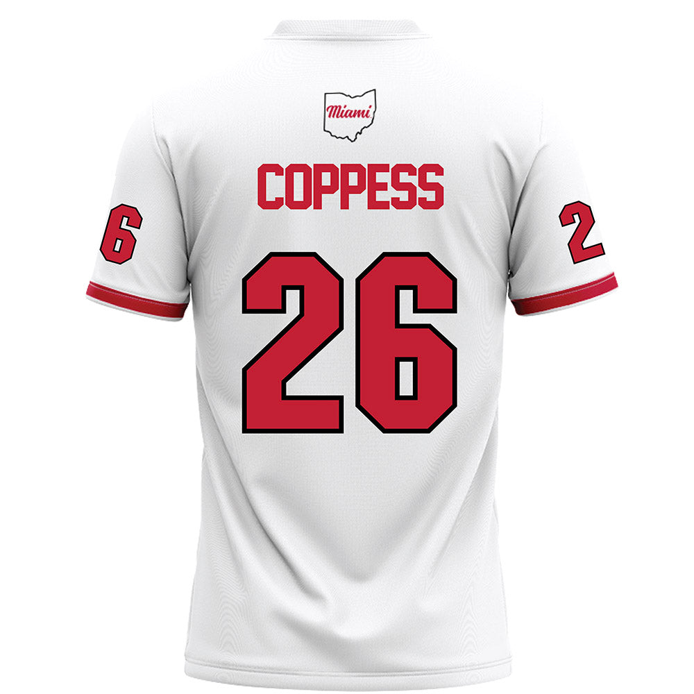 Miami of Ohio - NCAA Football : Eli Coppess - White Football Jersey