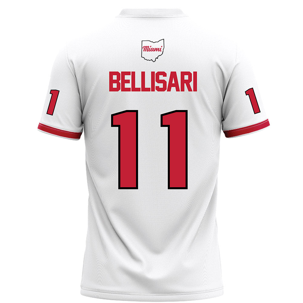 Miami of Ohio - NCAA Football : Drew Bellisari - White Football Jersey-1