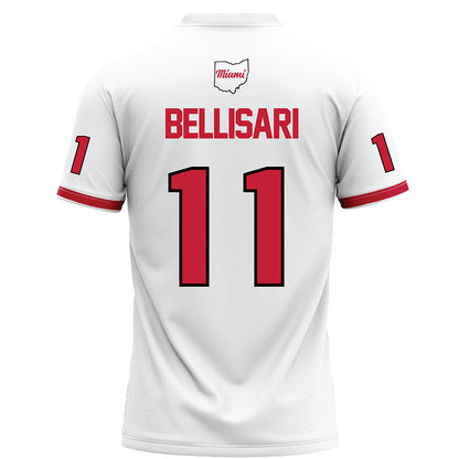 Miami of Ohio - NCAA Football : Drew Bellisari - White Football Jersey-1