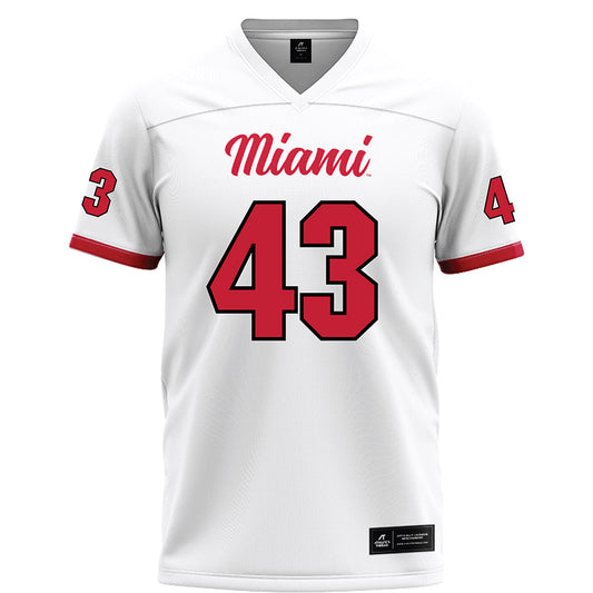 Miami of Ohio - NCAA Football : Grant Lyons - White Football Jersey