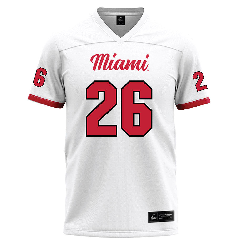 Miami of Ohio - NCAA Football : Eli Coppess - White Football Jersey